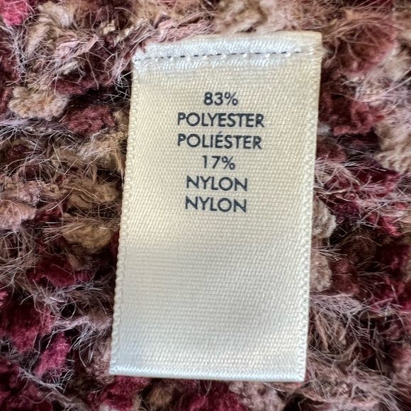 NWT BKE  Cardigan Sweater Size Medium Popcorn Texture Frayed Ends - Picture 5 of 7